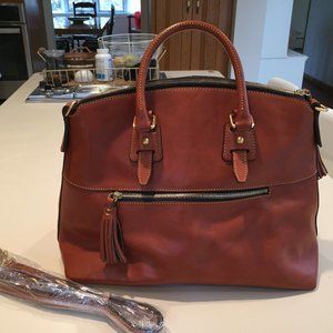 Dooney & Bourke Florentine Leather Clayton Satchel